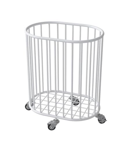 Panier à linge gain de place en fer blanc 40x28x47 cm pour linge sale