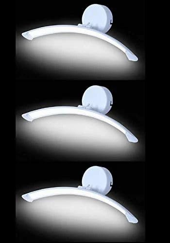 Image of Glowave 12 Watts Curved Long White Light with Rotatable Body Mirror Vanity Bathroom Picture Light - Tricolour (Warm White, White, Natural White) (876)