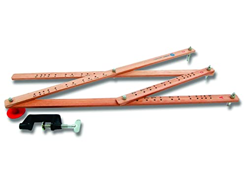 Pantógrafo de Madeira, 40 cm, Trident, PME-40, Bege