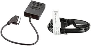 CDL Micro 2 Way SCART Cable Box Signal Splitter for use with TV, DVD, VHS, Xbox, Freeview, Sky Television