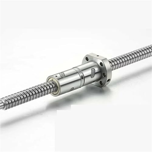Vis à billes DFU1605 double écrou 800mm vis usinée pour guidage linéaire