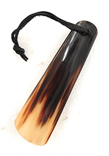 Aladean Shoe Horn Handmade Real Horn | Boot Jacks Genuine Natural Long Shoe Horn Gift Idea For Tall Men Pregnancy Women, Senior, Elderly Gifts, Kids (6 Inch) #TOP6