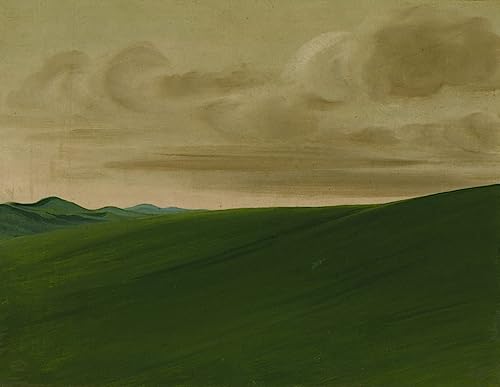 Poster Nishnabottana Bluffs George Catlin peinture sur toile 58x90cm décoration murale vintage