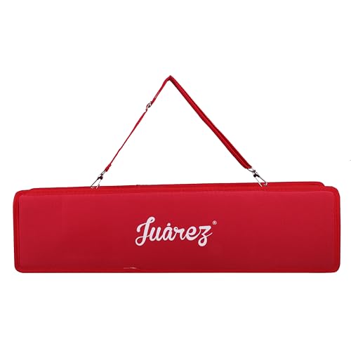 Image of Juarez 37 Key Melodica JMLD37RD Musical Instrument Soprano Air Piano Keyboard Pianica with Carrying Bag, 1 Soft Long Tube, 1 Mouthpiece, Wipe Cloth, Red