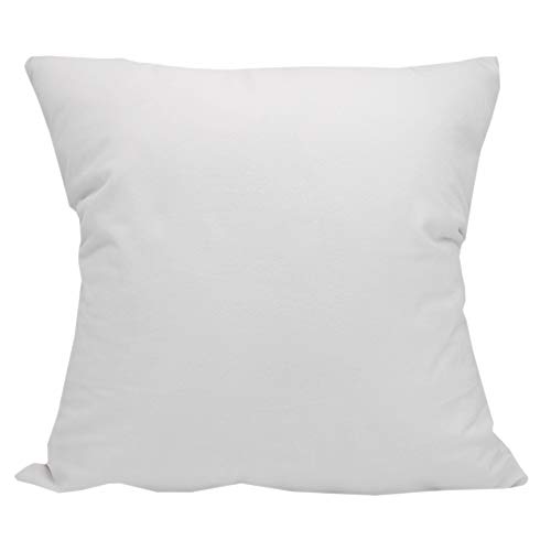 ベルベット クッションカバー ソファー 純色 ビロード 抱き枕カバー 座布団カバー (ホワイト, 60x60cm)
