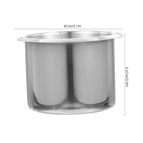 Portavasos empotrado de acero inoxidable para carro y RV miniatura 7