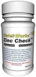 Test Strips, Zinc, 0-100PPM, PK 50