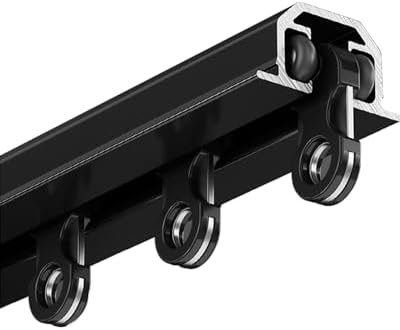 Invisible Ceiling-Mounted Curtain Track for Bay Windows - 1.5m (4.9ft) White Recessed Shower Rod, Smooth Sliding, Mute Design, Ideal for Home, Office & Apartment Use.