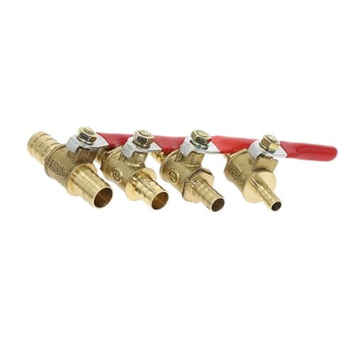 Válvula de bola de latón de 6mm para manguera de gas y agua 7