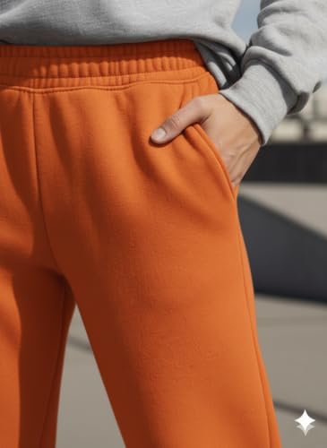 Image of Mack Jonney Women's Solid Fleece Track Pants | Warm & Durable Casual Lowers | Trendy Lowers-M5306