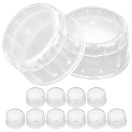 Luxshiny 12Pcs Cocktail Shaker Lid Replacement Plastic Shaker Cup Cover Tea Shaker Cup Caps Cocktail Shaker Cup Covers Juice Cups Lids Hand Drink Mixer Accessory