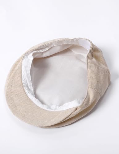 Image of A&J DESIGN Baby Boys Tweed Vintage Drivers Cap Kids Beret Hat