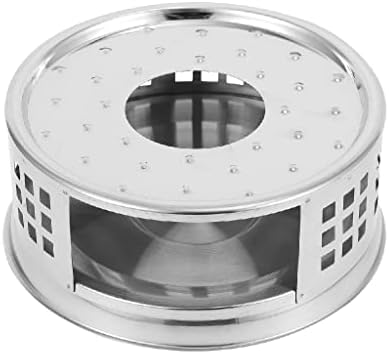 ZLDRSH 1 Teapot Heater Stainless Steel Candlestick Teapot Heating Base Tea Stove Stainless Steel Heating Base