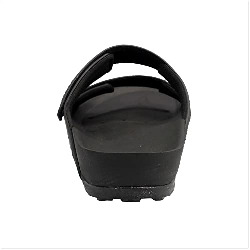 Gold Pigeon Shoes Gp Pirogue Orthoheel Slide Sandas: 1545 Black, Women Size 9.5-10 & Men Size 8-8.5 (1545-Blk-40) #TOP2