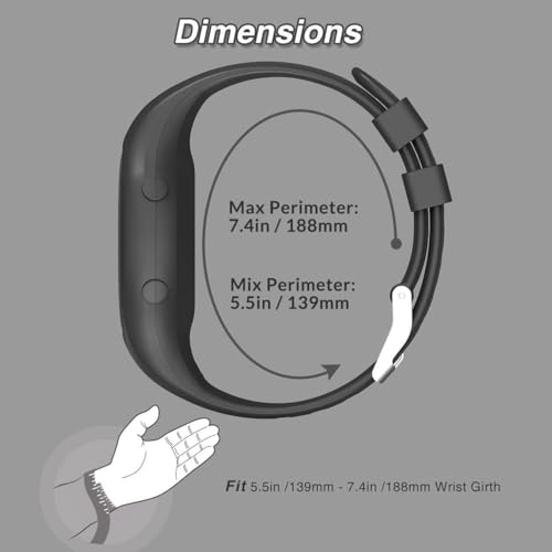 Potty Training Watch - Water Resistant Silent Vibrating Watch - Rechargeable Medical Reminder Watch - with Alarm and Lock Screen3
