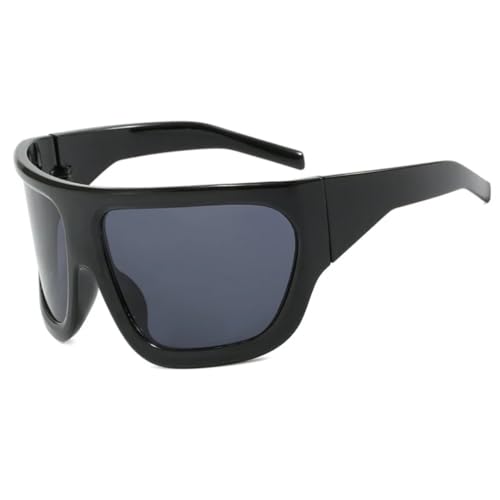 Lunettes de soleil surdimensionnées UV400 femmes style rétro punk grand format