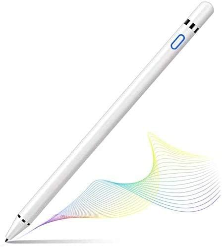 Vidence Stylus Pen for Ipad Tablet, Capacitive Rechargeable Styli with 1.5mm Ultra Fine Tips, Compatible with Apple iPad/iPhones/Tablets [work for IOS/Android], Samsung with Apple Pencil Case