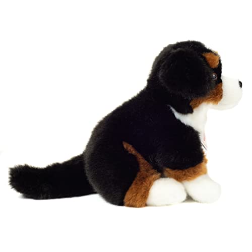 Teddy Hermann 91972 Berner Sennenhund sitzend 21 cm, Kuscheltier mit idealem Recyclinganteil (Füllmaterial)