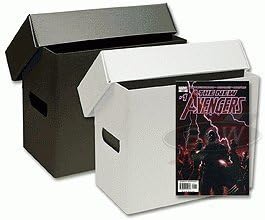 Bundle of 10 Short White PLASTIC Comic Storage Boxes