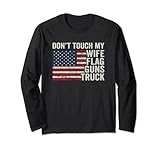 Don't Touch My Wife Flag Guns Truck