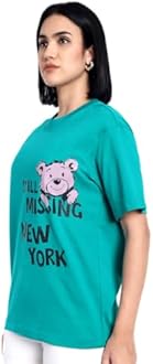 ECOTONIQUE Oversized Graphic Printed Women's Organic Cotton T-Shirt Plus Size