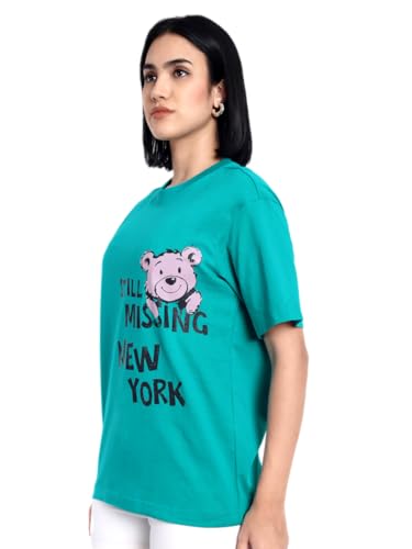 ECOTONIQUE Oversized Graphic Printed Women's Organic Cotton T-Shirt Plus Size