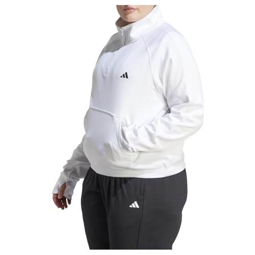 adidas Women's Game and Go Quarter-Zip Fleece Training Top