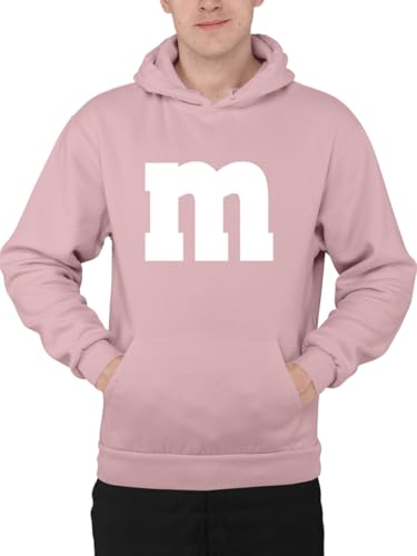PartyMagix M&M Hoodie Pullover Kapuzen-Pulli M und M Buchstaben Gruppenkostüm für Fasching & Karneval Partner- & JGA Kostüm Unisex Hoodie für Damen & Herren
