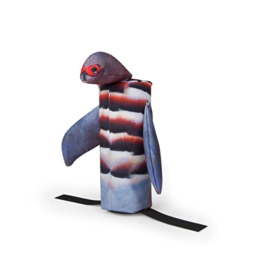 The Original Clone® Realistische Spiel Vogel Hund Training Schnuller - Leinwand Schnuller mit HD Federdruck für Gundog & Welpentraining - Gundog Trainingsgeräte (Rebhuhnvogel-Werfer-Dummy)