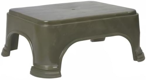 Kuber Industries Bathroom Stool | Bathroom Plain Square Stool | Plastic Stool For Bathroom | Stool for Kitchen | Bathroom Patla | Support Stool for Bathroom | P6 | Pack of 3 | Gray