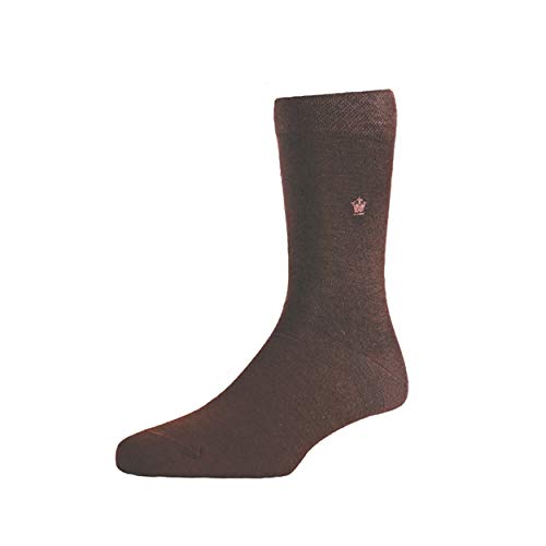louis philippe Men's Modal Full Length Socks (1 Pair) - Brown-picture-16