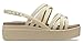 Crocs Women's Brooklyn Low Strappy Wedges, Bone, 11 Women