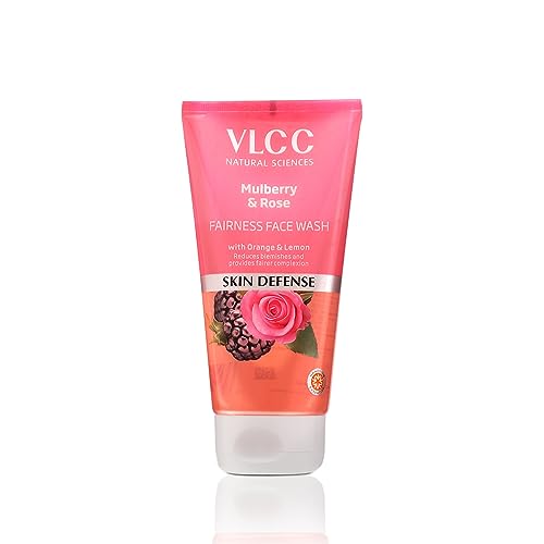 VLCC Mulberry & Rose Facewash – 150ml x 2 | Buy One Get One Free (300ml) | For Radiant Glow & Fairer Skin | Enriched with Rose, Mulberry, Orange & Lemon Peel Extracts