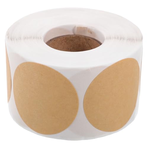 Étiquettes rondes kraft 3 rouleaux adhésion forte à personnaliser