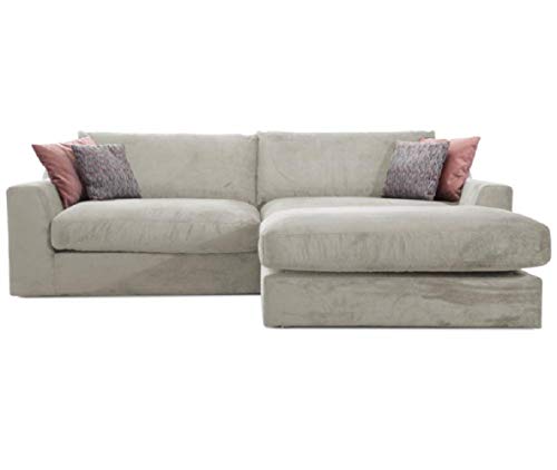 CAVADORE Ecksofa Fiona mit Recamiere rechts/Große Eckcouch inkl....