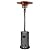 Amazon Basics 46,000 BTU Outdoor Propane Patio Heater with Wheels, Commercial & Residential, Slate Gray, 32.1 x 32.1 x 91.3 inches (LxWxH)
