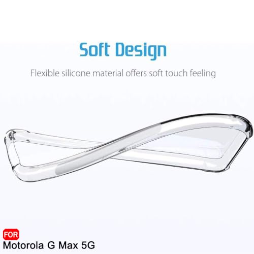 Image of TheGiftKart Transparent Crystal Clear Back Cover Case for Motorola Moto G Max 5G | Shockproof Soft TPU Case | Cushioned Edges for Ultimate Protection Back Cover Case for Moto G Max (TPU, Transparent)