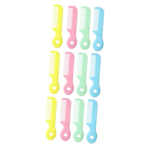 MAGICLULU 3sets Baby Hair Brush Round Scalp Massager Soft Bristle Detangler Safe for Newborns Travel-friendly 4pcs*3