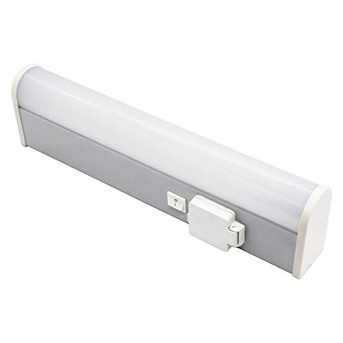 IMVSINCERE Applique Salle de Bain Avec Interrupteur 41cm,6W IP44 applique murale salle de bain,4000K Blanc Neutre 600LM Lampe de rasoir avec prise de rasoir