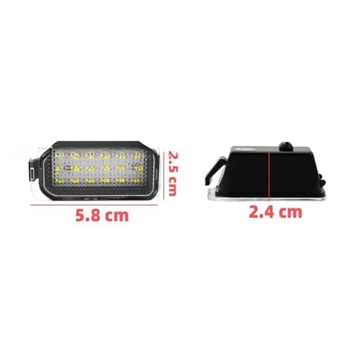 Luces matrícula LED Jaguar XF X250 2007-2015 plafón matrícula 2