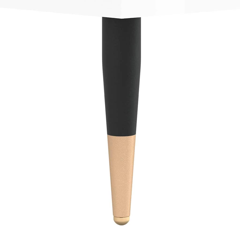 Armadio per dischi in vinile bianco lucido, 85 x 38 x 48 cm, in legno e ferro, scaffale in vinile per dischi e giradischi, armadio per fono