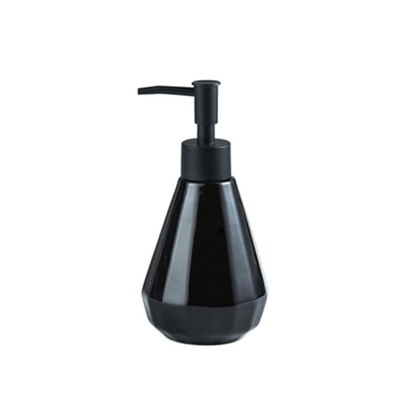 Ceramiczny dozownik mydła w płynie - stylowa butelka z pompką do kuchni i łazienki na blat 250 ml pojemnik na balsam elegancki wystrój toaletki i łatwy do czyszczenia