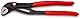 KNIPEX Cobra QuickSet Hightech-Wasserpumpenzange mit rutschhemmendem Kunststoff überzogen grau atramentiert 250 mm, 87 21 250