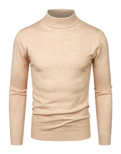 Fashion Men's Round Collar Solid Sweater Long Sleeve Warm Baseshirts Pullovers Tops