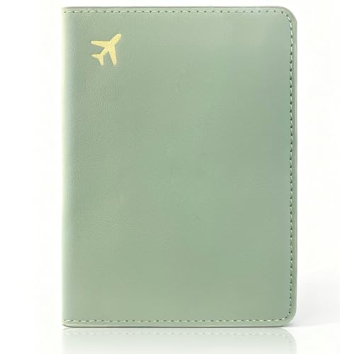 toTravelGear Passport Holder for Travel Essentials RFID Blocking Passport Cover Case for Travel Accessories Travel Wallet for Women Men Sage Green 5.8 x 4.2 x 0.23 inches Minimalist