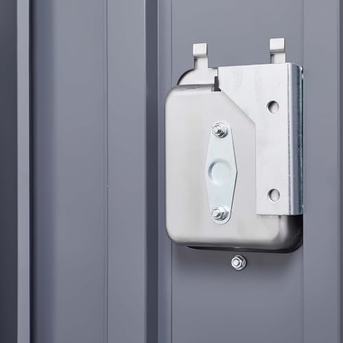 FIVESHOW 3 Door 66\" H Metal Lockers with Lock for Employees,Storage Locker Cabinet for Home Gym Office School Garage,Gray (3 Door, 12”W x12”D x 66”H)