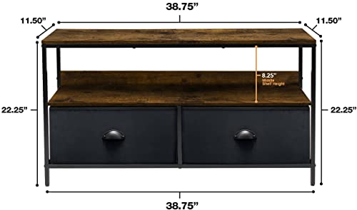 Sorbus Tv Stand Dresser With 2 Drawers - Television Riser Chest With Storage - Bedroom, Living Room, Closet, & Dorm Furniture #TOP2