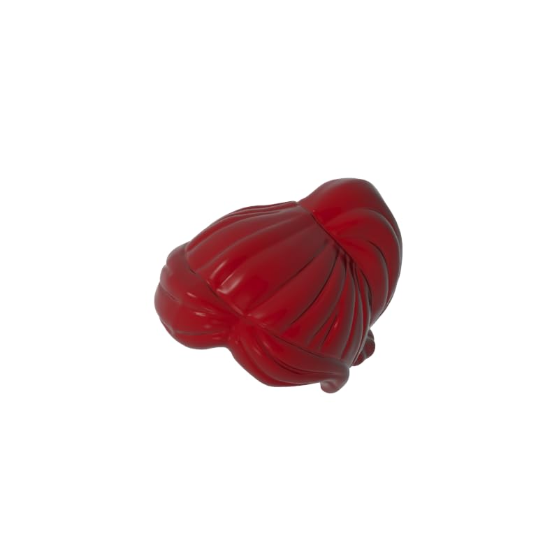 Hairstyle Women's Long Hair with Ponytail 10PCS Compatible with Lego 87990 GDS-90144 Classic Bulk Toy MOC Color:Dark Red
