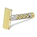 The Goodfellas’ Smile Valynor Double Edge Safety Razor – CNC Machined Brass Head & Brass/Aluminum Handle – 0.8mm Neutral Gap for Smooth, Close & Comfortable Shaves – Artisan Crafted in Italy