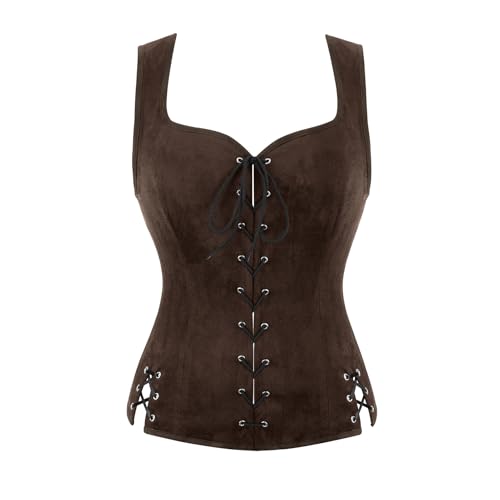 Zhitunemi Renaissance Costume Women Corset: Strap Bustier Tops for Women
